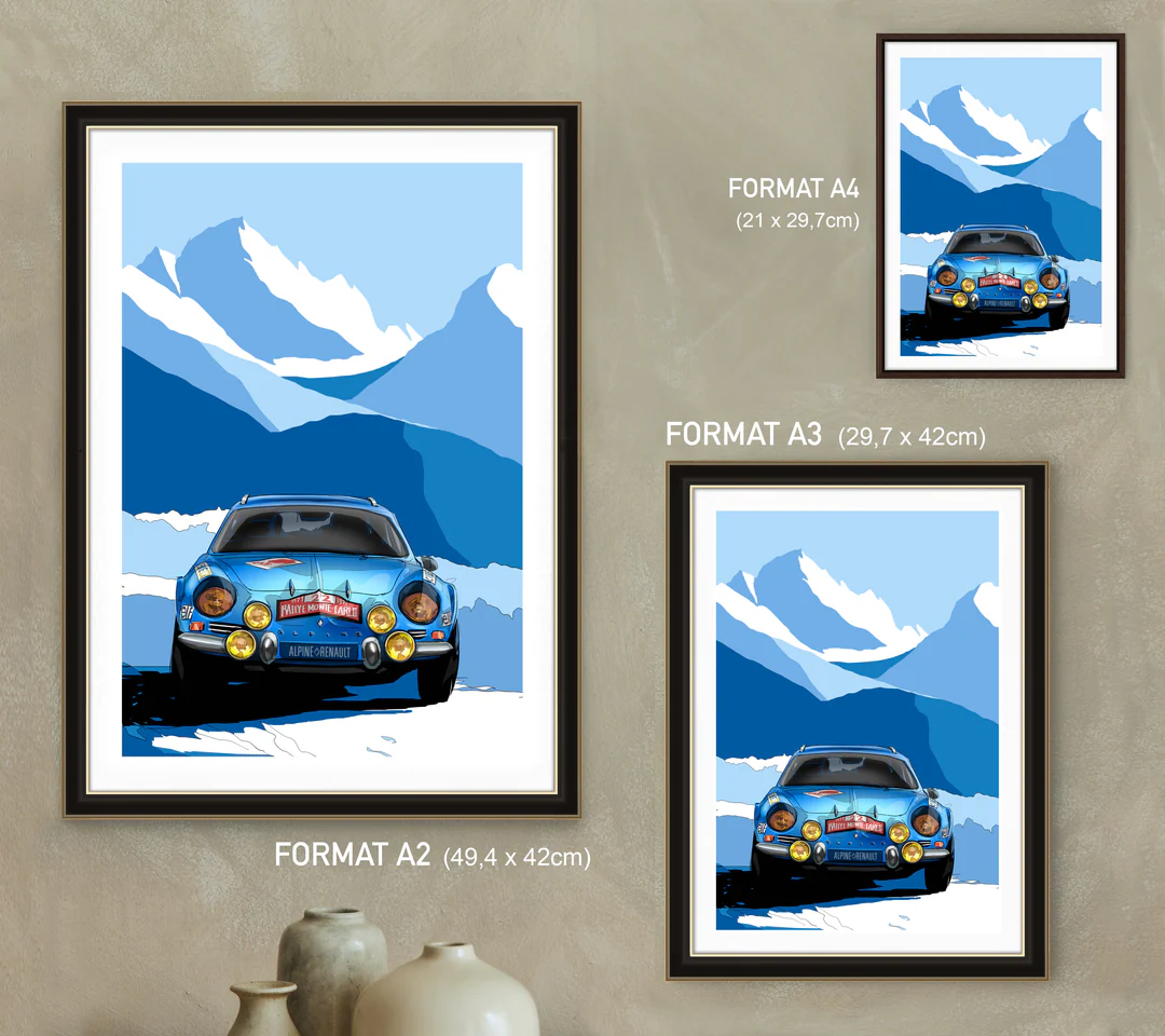 Alpine A 110 - Affiche édition Numérotée & Limitée – Image 2