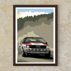 Audi Quattro - Affiche édition Numérotée & Limitée