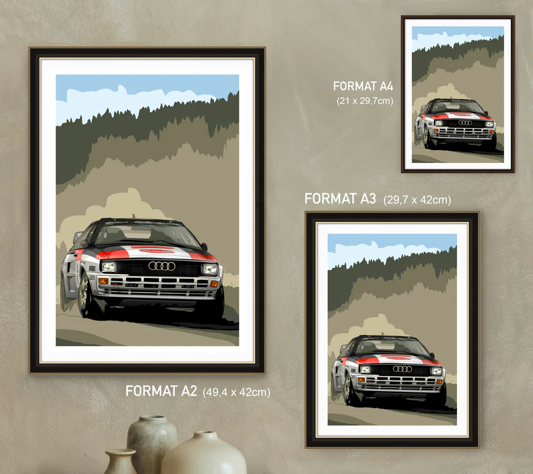 Audi Quattro - Affiche édition Numérotée & Limitée – Image 2