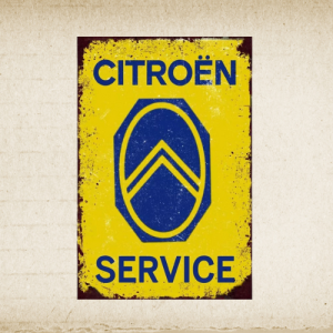 Plaque métal vintage CITROËN SERVICE