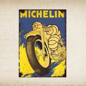 Plaque métal vintage MICHELIN