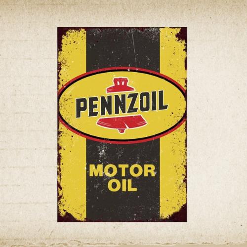Plaque métal vintage PENNZOIL