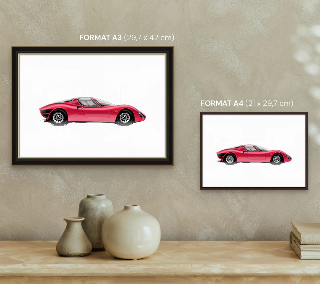Alfa Romeo 33 Stradale - Affiche édition Numérotée & Limitée – Image 2